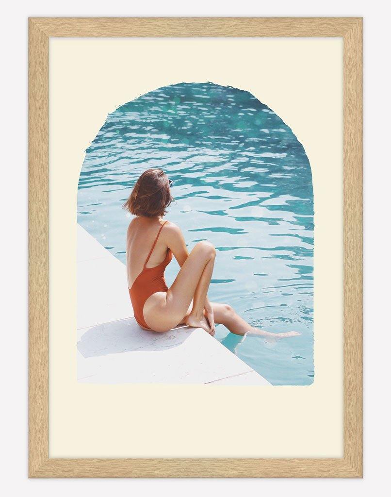 Poolside | Photography - Wall Art - A4 - Unframed - White Australia