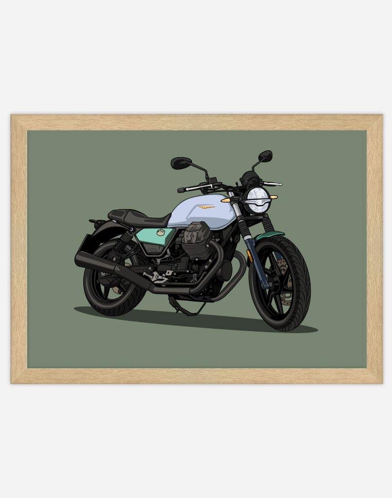 Custom Motorbike Portrait - A4 - Unframed - Portrait Australia