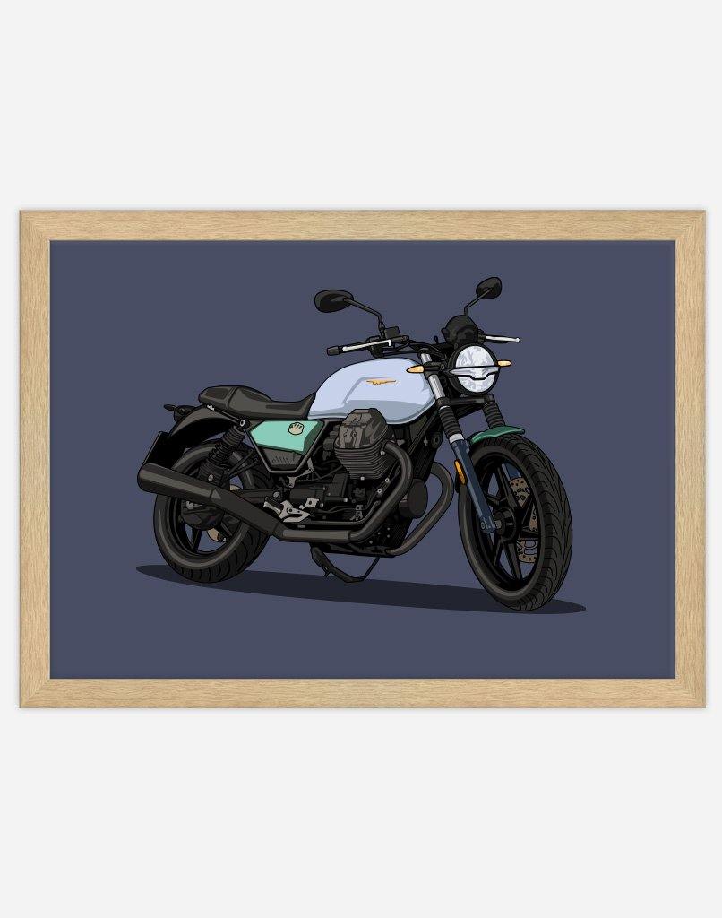 Custom Motorbike Portrait - A4 - Unframed - Portrait Australia