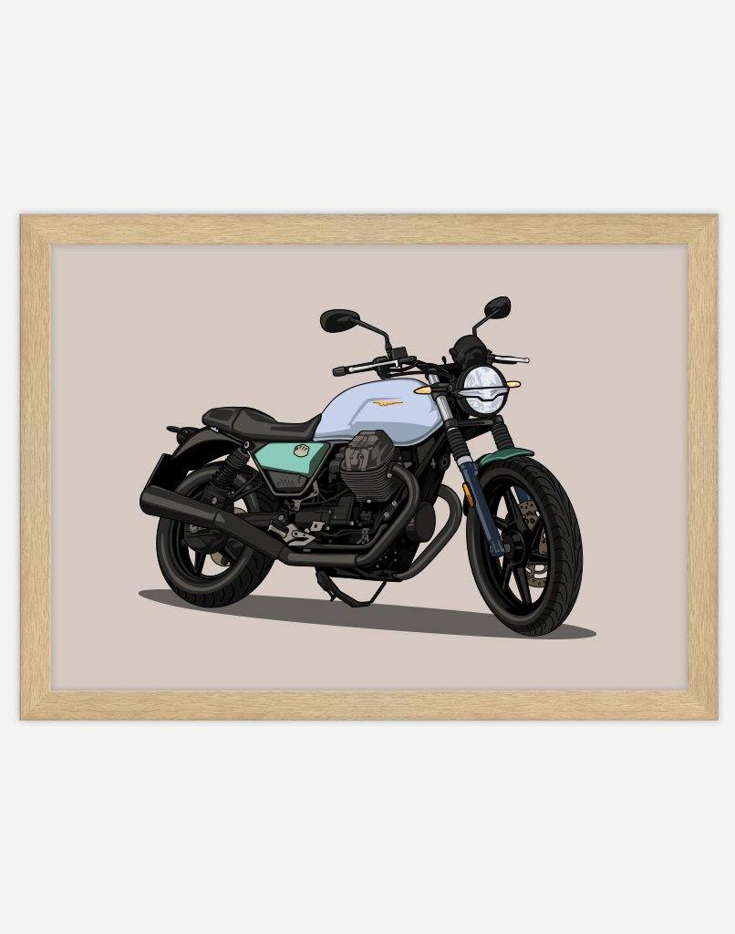 Custom Motorbike Portrait - A4 - Unframed - Portrait Australia