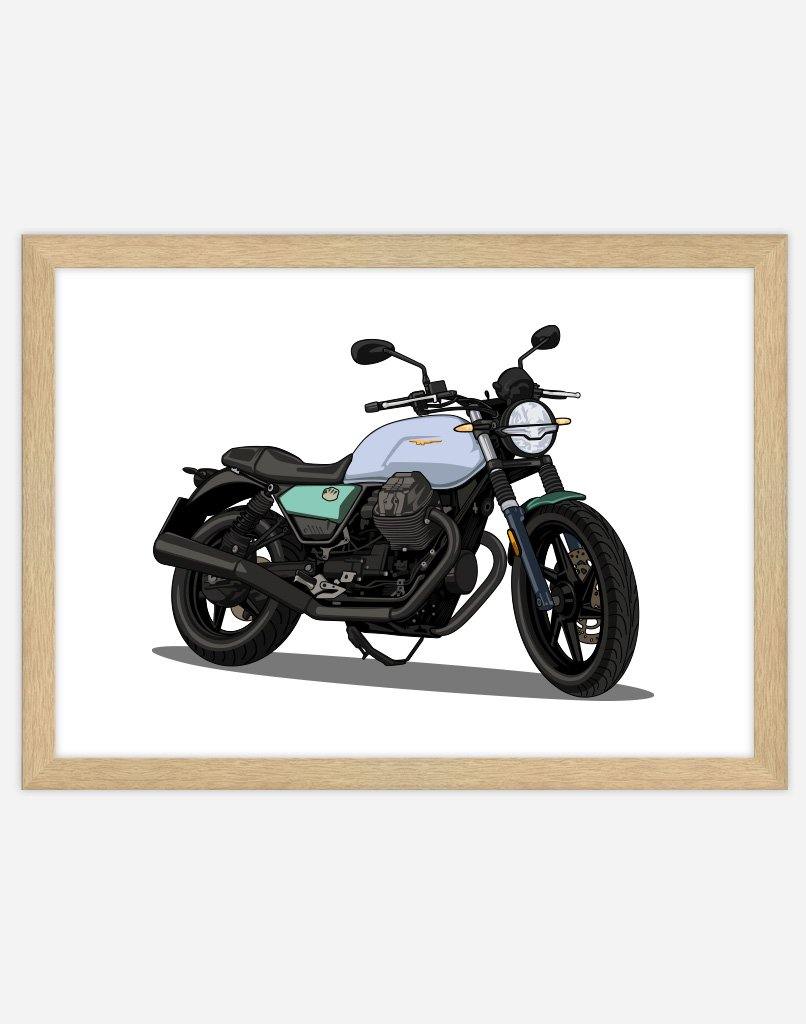 Custom Motorbike Portrait - A4 - Unframed - Portrait Australia