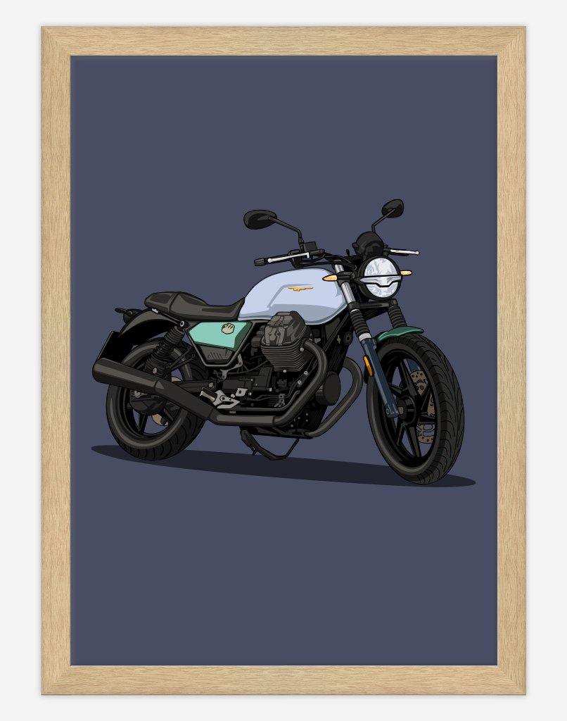 Custom Motorbike Portrait - A4 - Unframed - Portrait Australia