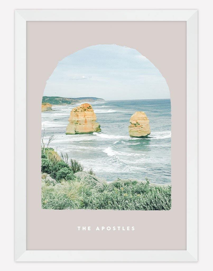 The Apostles | Photography - Wall Art - A4 - White Frame - Blush Australia