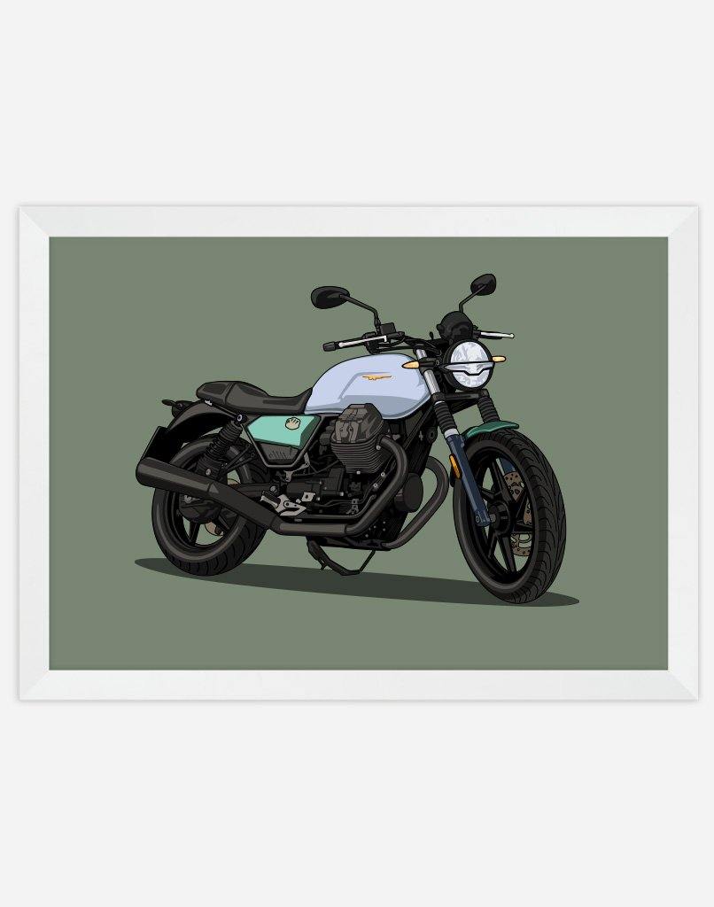 Custom Motorbike Portrait - A4 - Unframed - Portrait Australia