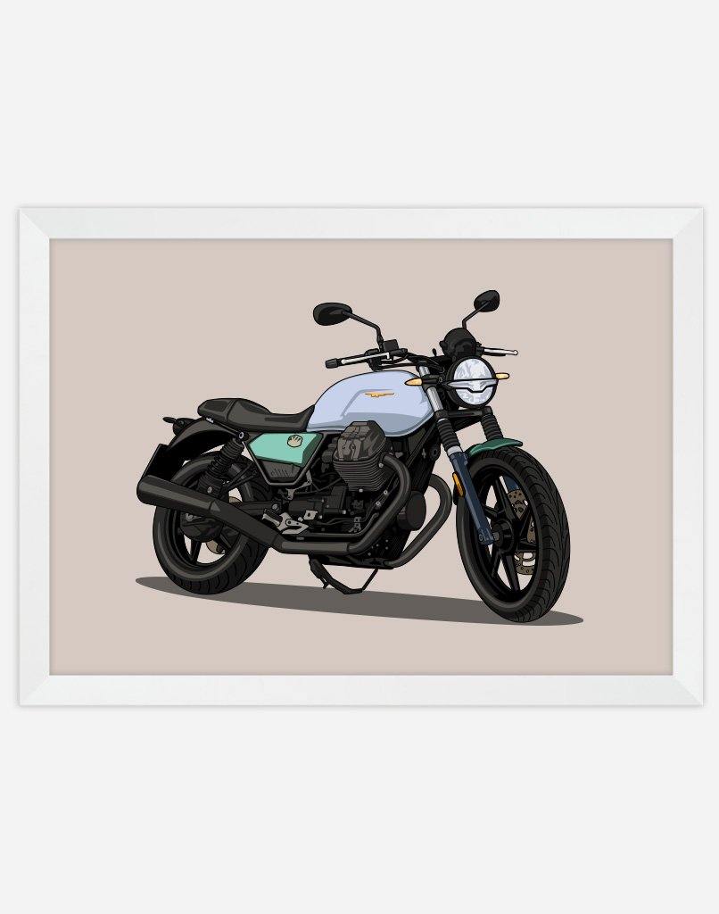 Custom Motorbike Portrait - A4 - Unframed - Portrait Australia