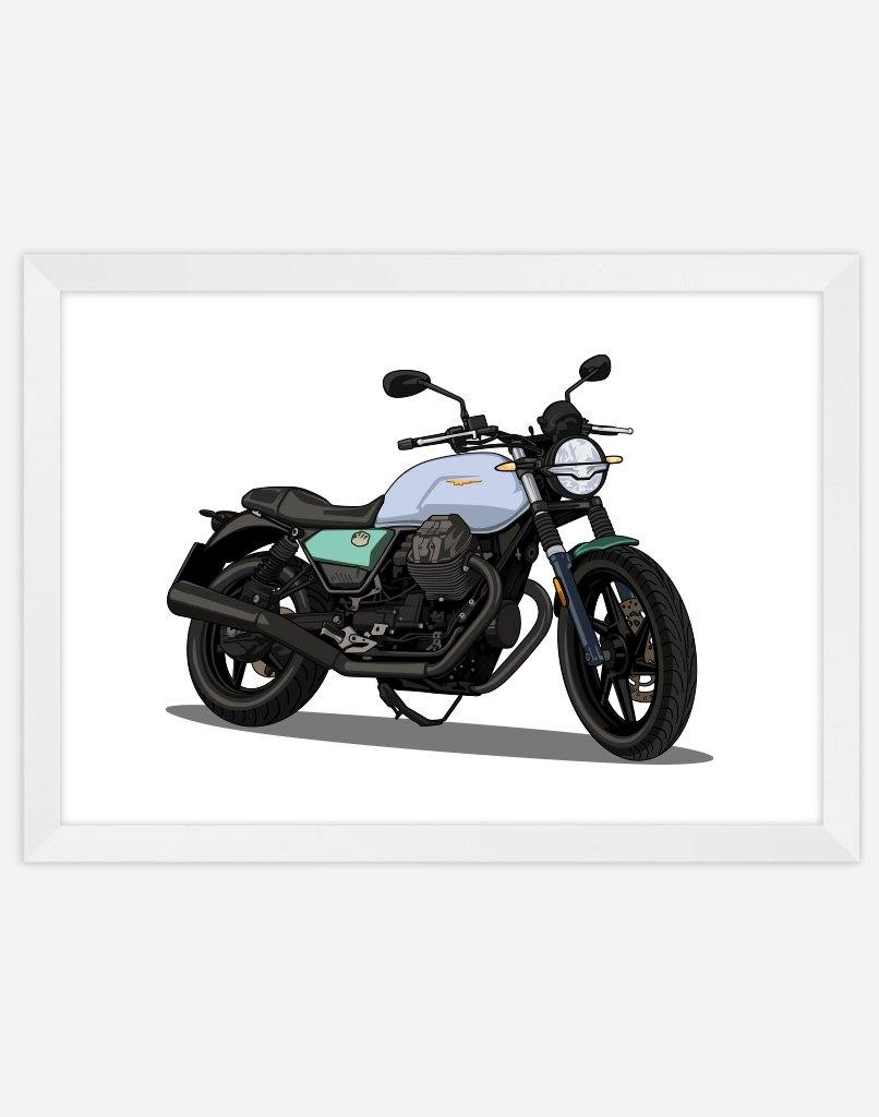 Custom Motorbike Portrait - A4 - Unframed - Portrait Australia