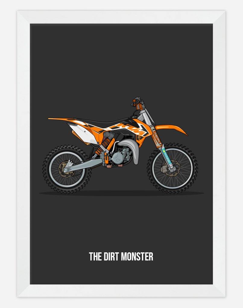 Custom Motorbike Portrait - A4 - Unframed - Portrait Australia