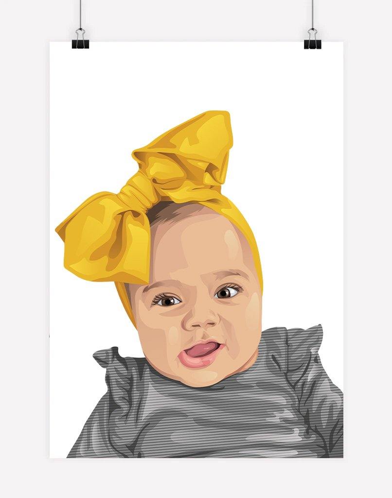 Custom Child Portrait - A4 - Unframed - One Australia