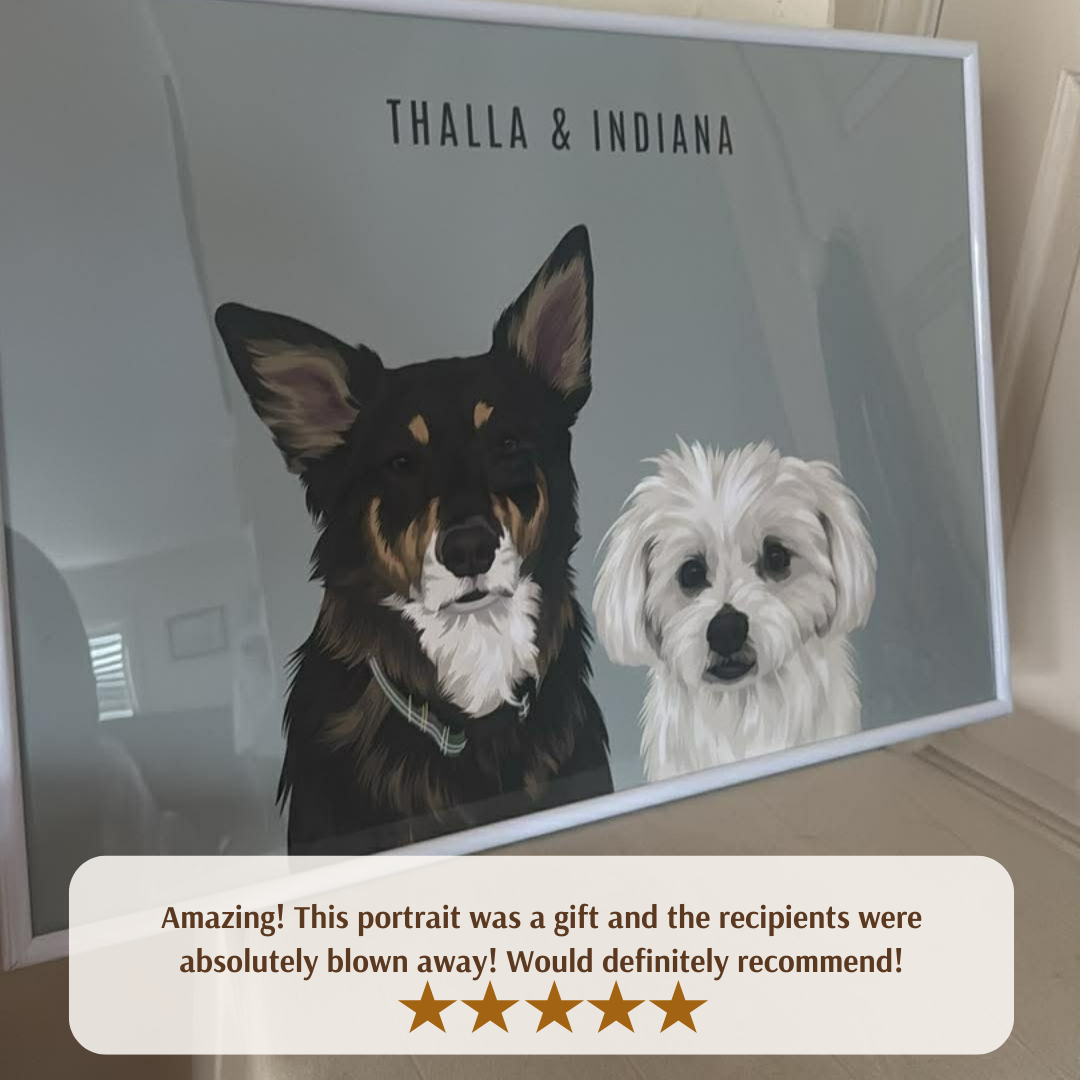 Digital, Printed or Framed Dog Portrait: Which One Is Right for You?