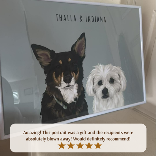 Digital, Printed or Framed Dog Portrait: Which One Is Right for You?