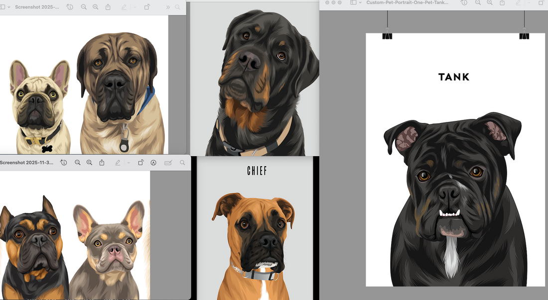 What Size Dog Portrait Should You Order? A Practical Guide