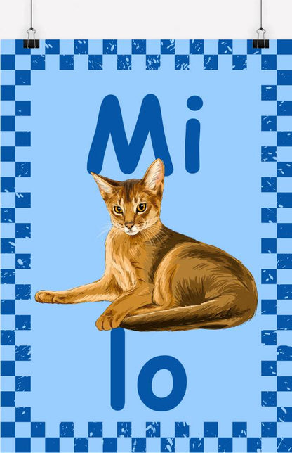Funky Custom Pet Portrait - One Pet