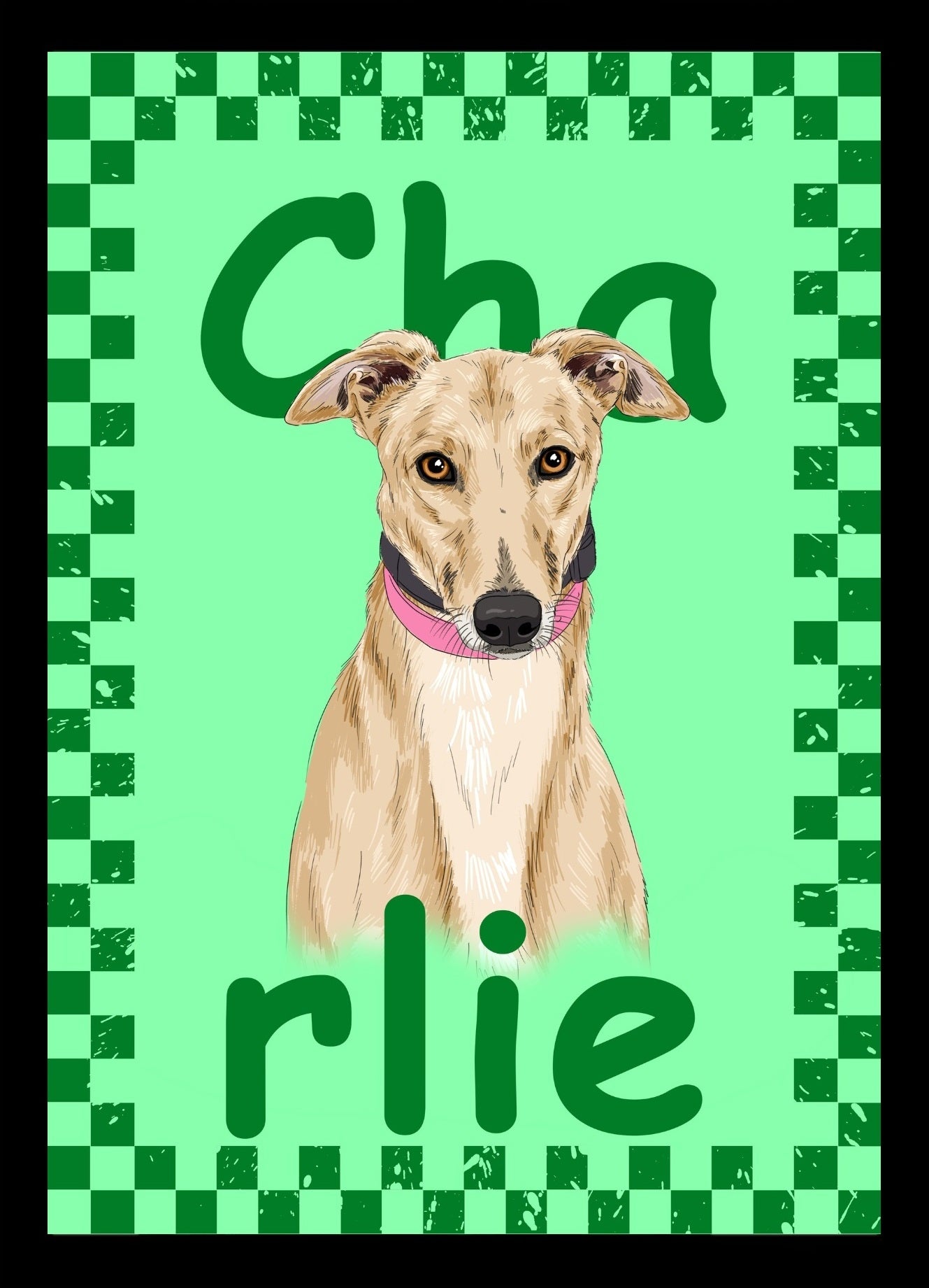 Funky Custom Pet Portrait - One Pet