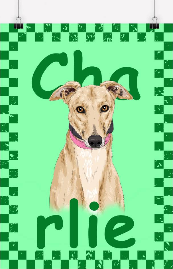 Funky Custom Pet Portrait - One Pet