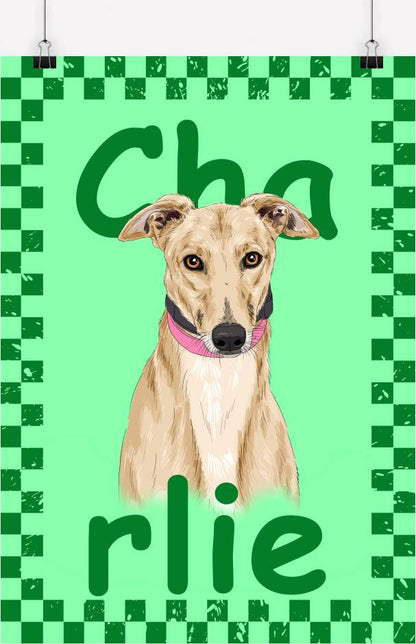 Funky Custom Pet Portrait - One Pet