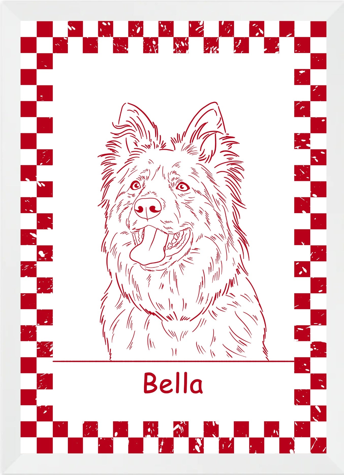 Custom Pet Line Drawing