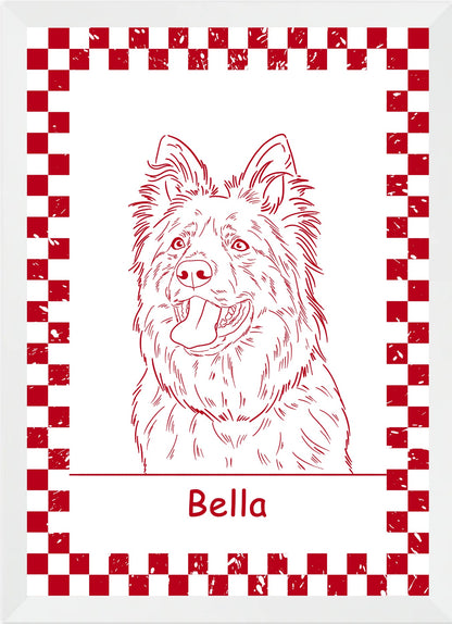 Custom Pet Line Drawing