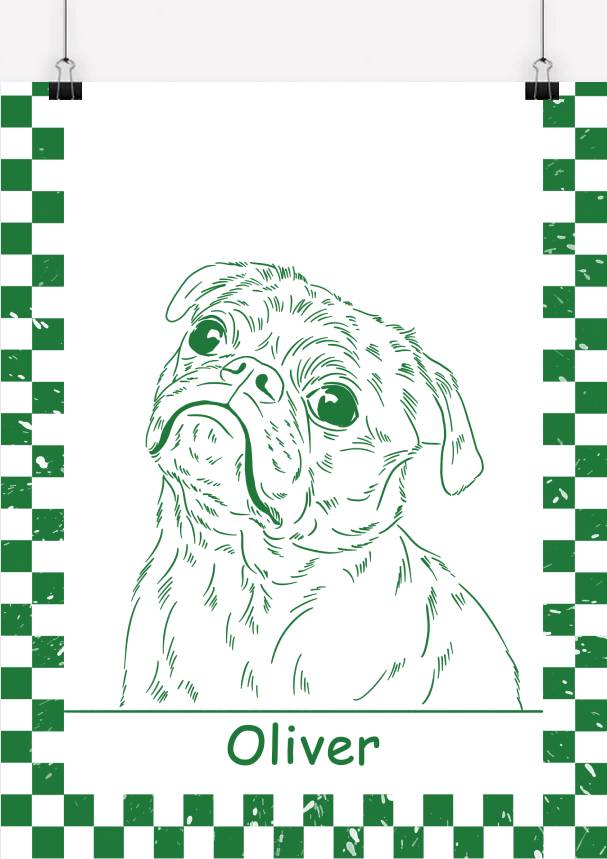 Custom Pet Line Drawing