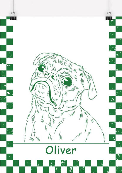 Custom Pet Line Drawing