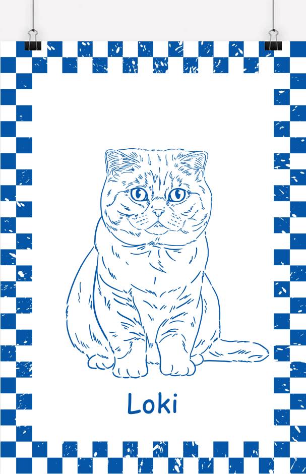 Custom Pet Line Drawing