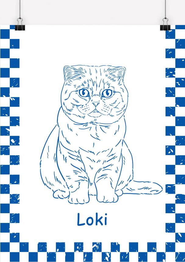Custom Pet Line Drawing