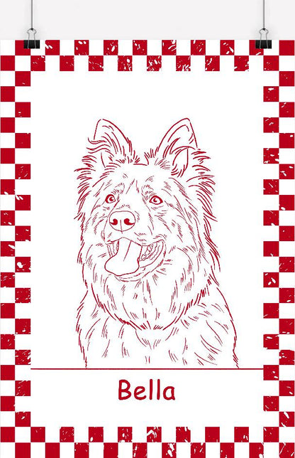 Custom Pet Line Drawing