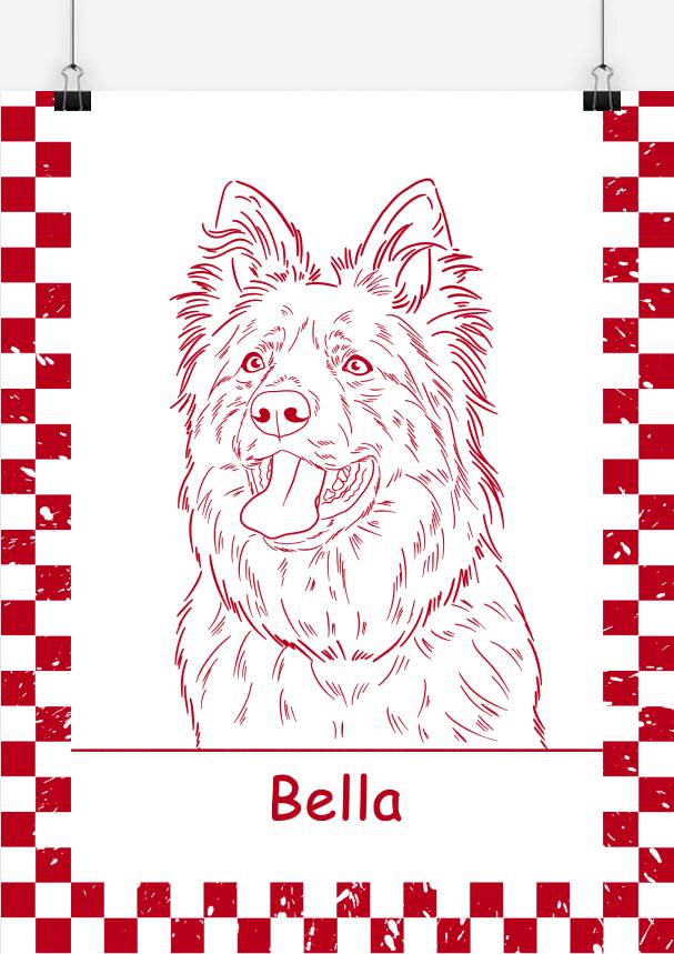 Custom Pet Line Drawing