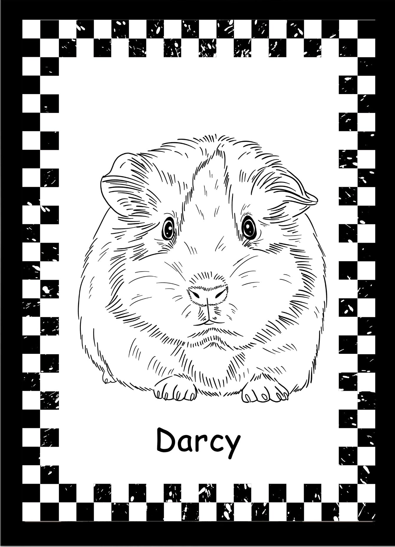 Custom Pet Line Drawing