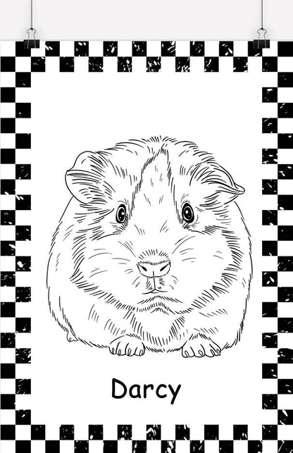 Custom Pet Line Drawing