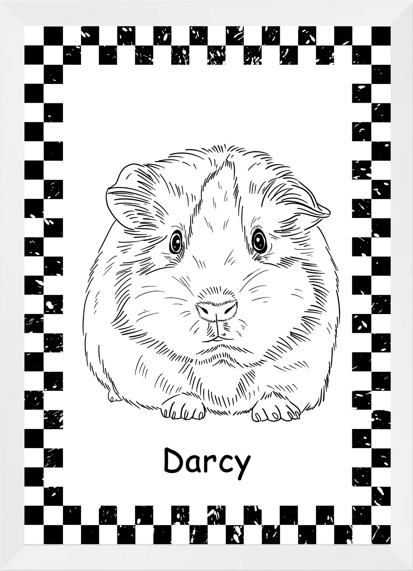 Custom Pet Line Drawing