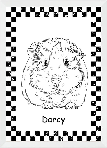 Custom Pet Line Drawing