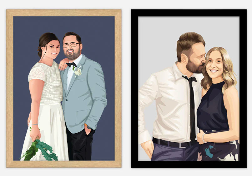 Personalised Artwork of Couple from Photo