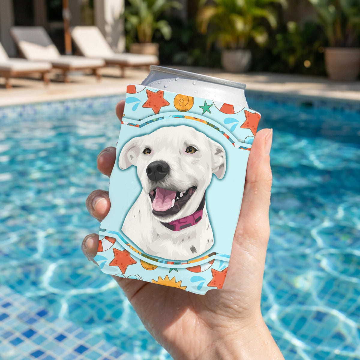 Custom Pet Portrait Stubby Holder