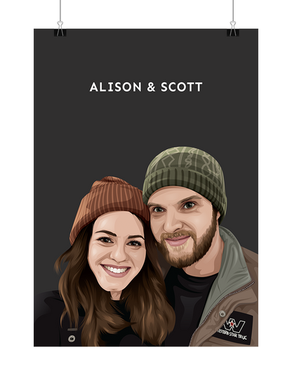 Person Portrait - Digital File Only (Up to 6 People)