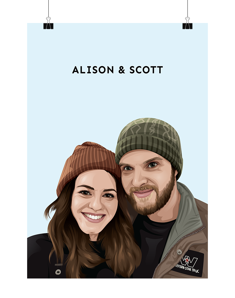 Person Portrait - Digital File Only (Up to 6 People)