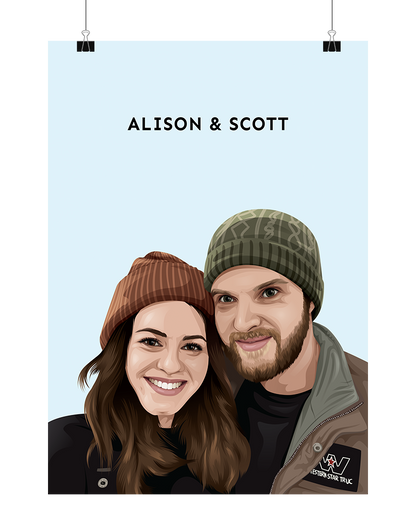 Person Portrait - Digital File Only (Up to 6 People)