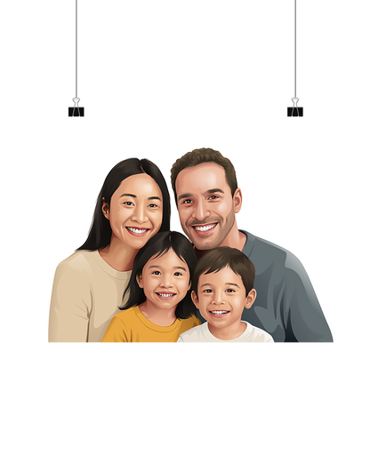 Person Portrait - Digital File Only (Up to 6 People)