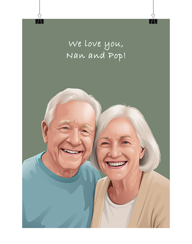 Person Portrait - Digital File Only (Up to 6 People)