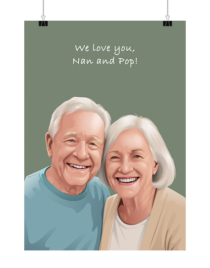Person Portrait - Digital File Only (Up to 6 People)