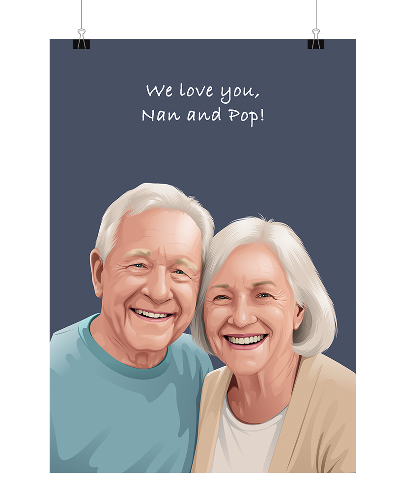 Person Portrait - Digital File Only (Up to 6 People)