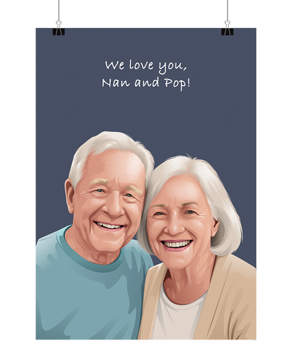 Person Portrait - Digital File Only (Up to 6 People)