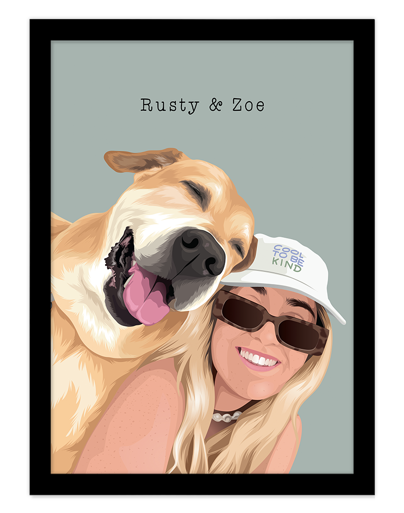 Custom Pet & Person Portrait