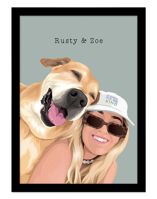 Custom Pet & Person Portrait