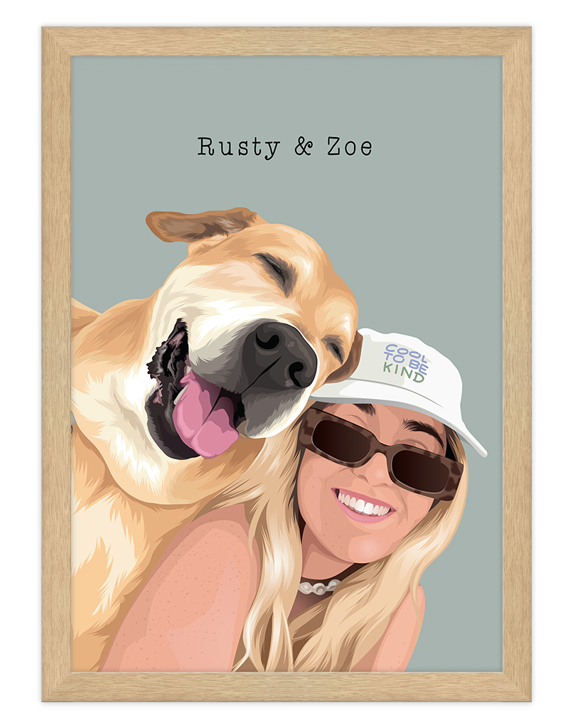 Custom Pet & Person Portrait