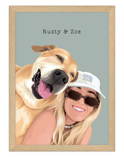 Custom Pet & Person Portrait