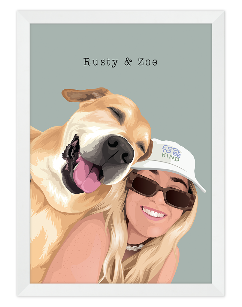 Custom Pet & Person Portrait