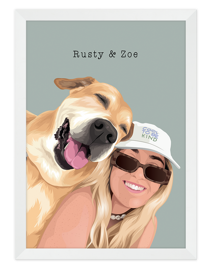 Custom Pet & Person Portrait