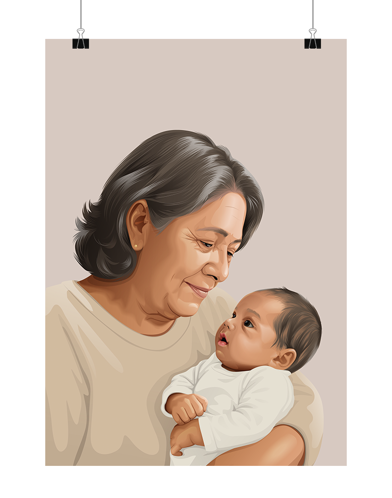 Person Portrait - Digital File Only (Up to 6 People)