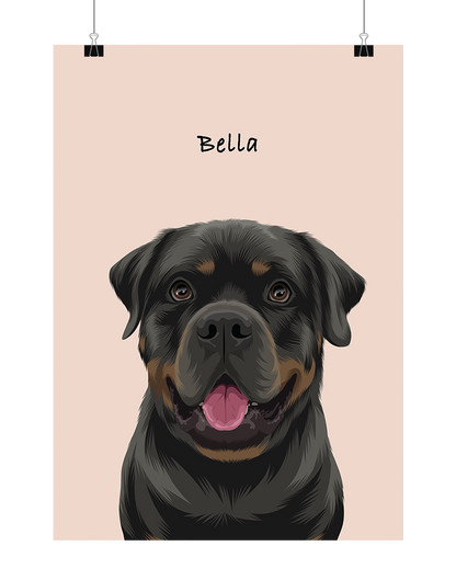 Custom Pet Portrait - One Pet