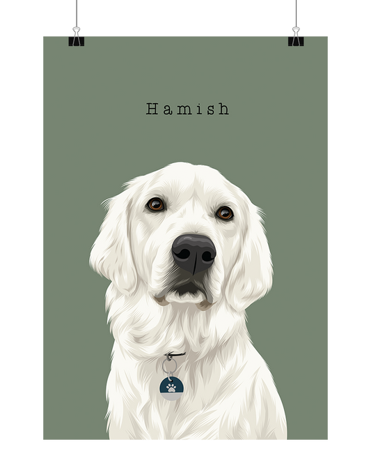 Digital Pet Portrait - Digital File Only (Up to 5 Pets)